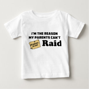 私は私の親が空襲できない理由です! ベビーTシャツ