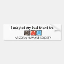 私は私の親友のバンパーステッカーを採用しました