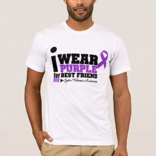 私は私の親友の嚢胞性線維症のための紫色を身に着けています Tシャツ