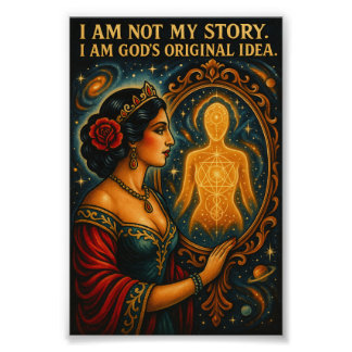 私は私の話ではない、私は神のオリジナルアイディア フォトプリント           