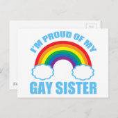 私は私の誇りを持ったゲイの妹 ポストカード (正面/裏面)