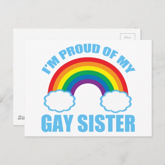 私は私の誇りを持ったゲイの妹 ポストカード (正面/裏面)