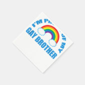 私は私の誇りを持ったゲイ兄弟 スタンダードカクテルナプキン (角)