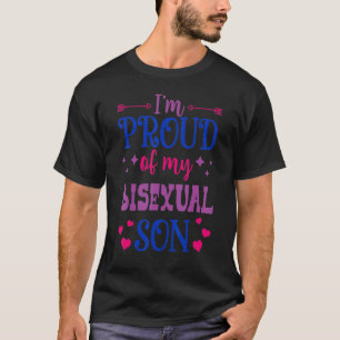 私は私の誇りを持ったバイセクシュアル息子Lgbtqの母親Dを肯定している Tシャツ