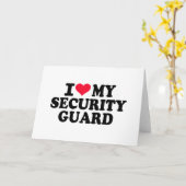 私は私の警備員が大好き カード (黄色い花)