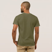 私は私の軍隊のガールフレンドを愛します Tシャツ (裏面フル)