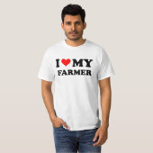 私は私の農家を愛します Tシャツ (正面フル)