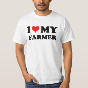 私は私の農家を愛します Tシャツ