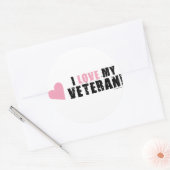 私は私の退役軍人が大好き！ ラウンドシール (封筒)