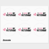 私は私の退役軍人が大好き！ ラウンドシール (シート)