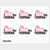 私は私の退役軍人を愛します! ラウンドシール (シート)