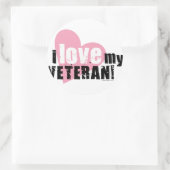 私は私の退役軍人を愛します! ラウンドシール (バッグ)