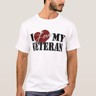 私は私の退役軍人を愛します Tシャツ