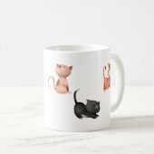 私は私の過去の生命マグの猫でした コーヒーマグカップ (正面右)