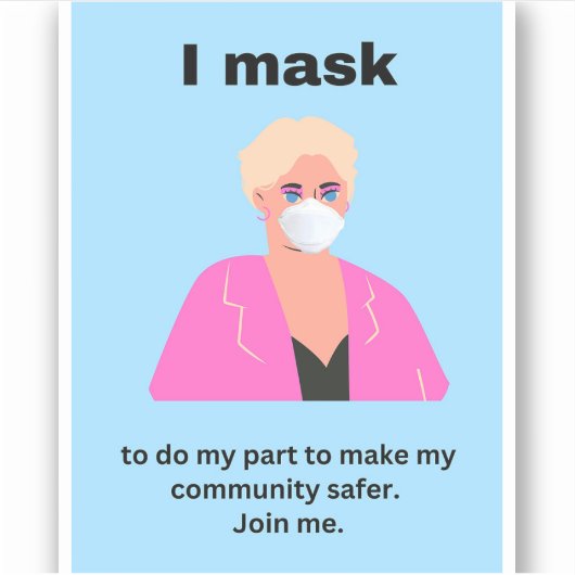 私は私の部分を行うためにマスク…ビニールシール シール (正面)