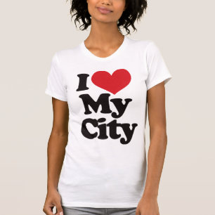 私は私の都市を愛します Tシャツ