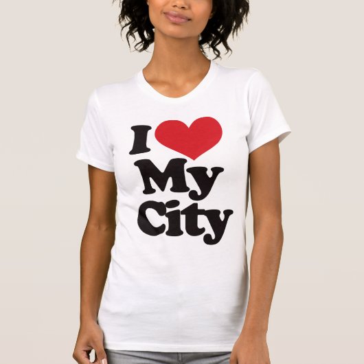 私は私の都市を愛します Tシャツ (正面)