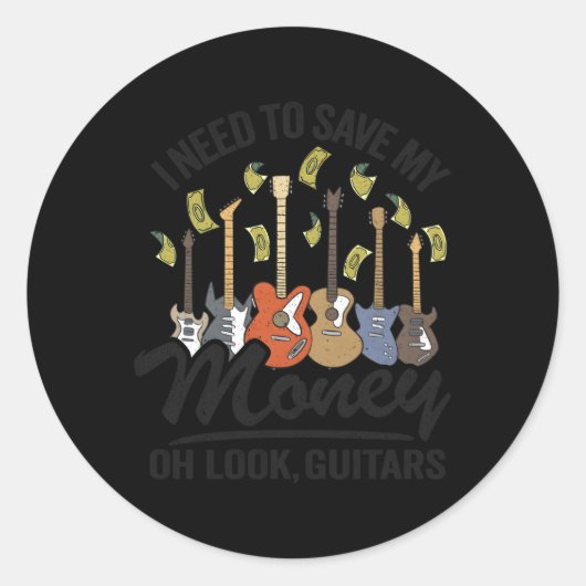 私は私の金救を必要オールギタースジョークguita ラウンドシール (正面)