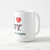 私は私の銃の権利を愛します コーヒーマグカップ (正面右)