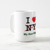 私は私の銃の権利を愛します コーヒーマグカップ (正面左)