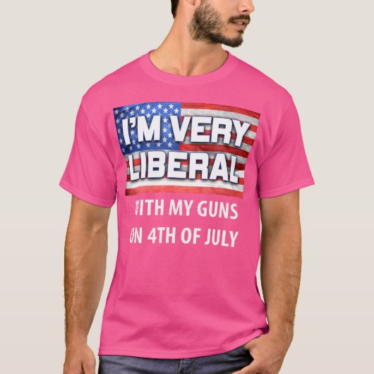 私は私の銃は自由主義の非常に保守的な4番目に持っている Tシャツ (正面)