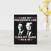 私は私の銃40と45が好きのように私の社長が好き カード (黄色い花)