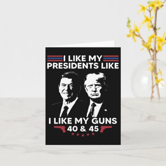 私は私の銃40と45が好きのように私の社長が好き カード (黄色い花)