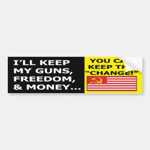 私は私の銃、お金および自由のバンパーStickeを保ちます バンパーステッカー