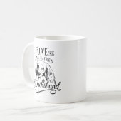 私は私の長い髪のダシュントが大好き コーヒーマグカップ (正面左)