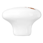 私は私の長い髪のダックスフントを愛します セラミックノブ (側面)