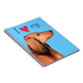 私は私の長髪のダシュント大好き ノートブック (右側)