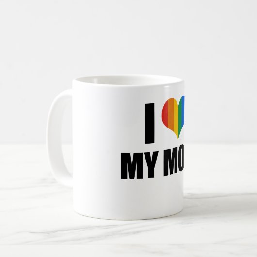 私は私の陽気なお母さんを愛します コーヒーマグカップ (正面左)