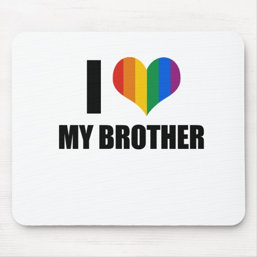 私は私の陽気な兄弟を愛します マウスパッド (正面)