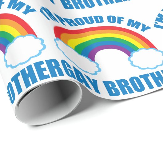 私は私の陽気な兄弟LGBTの姉妹の誇りを持ったです ラッピングペーパー (ロールコーナー)