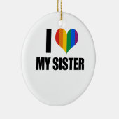 私は私の陽気な姉妹を愛します セラミックオーナメント (右)