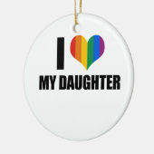 私は私の陽気な娘を愛します セラミックオーナメント (左)