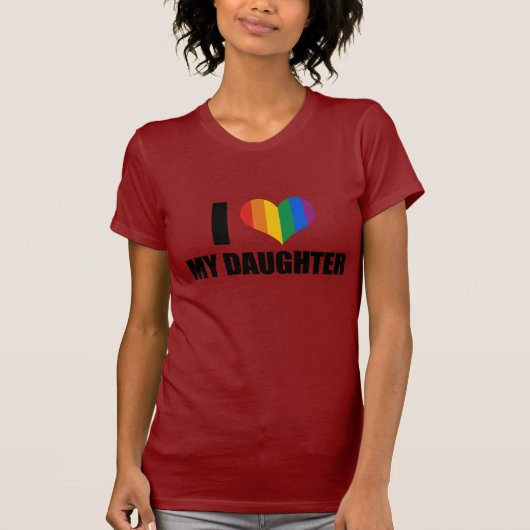 私は私の陽気な娘を愛します Tシャツ (正面)