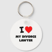 私は私の離婚の弁護士を愛している キーホルダー (正面)