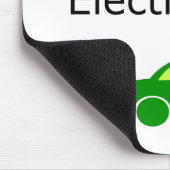 私は私の電気自動車を愛します マウスパッド (コーナー)