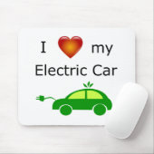 私は私の電気自動車を愛します マウスパッド (マウス)