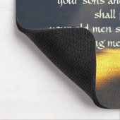 私は私の霊ヨエル2 28、聖書の聖句を注ぐ マウスパッド (コーナー)