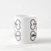 私は私の青いヒーラーが大好き コーヒーマグカップ (中央)