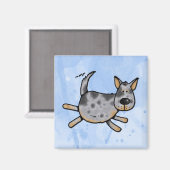 私は私の青いヒーラーlが大好き マグネット (正面/裏面)