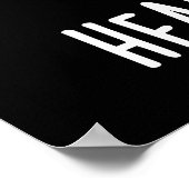 私は私の頭からケチャップが大好きトマトDark BG ポスター (角)