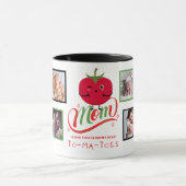 私は私の頭から私はあなたの好きトマト6 x写真 マグカップ (中央)