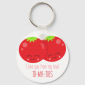 私は私の頭のトマトからあなたを愛している キーホルダー (正面)