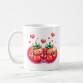 私は私の頭のトマトからあなたを愛している コーヒーマグカップ (左)