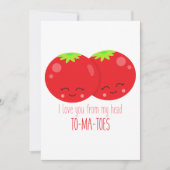 私は私の頭のトマトからあなたを愛している 招待状 (正面)