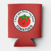 私は私の頭のトマトからあなたを愛している 缶クーラー (正面)