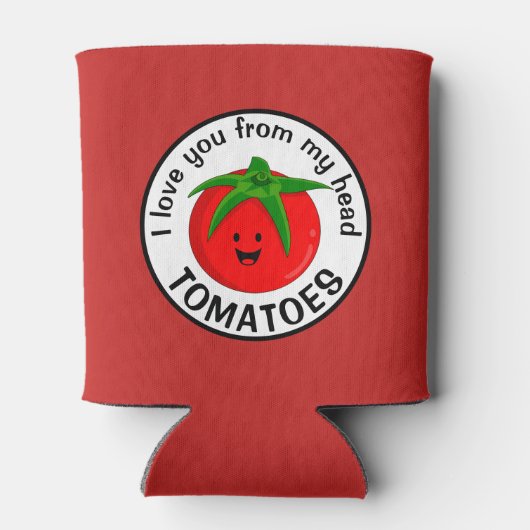 私は私の頭のトマトからあなたを愛している 缶クーラー (裏面)